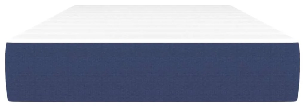 Materasso a molle insacchettate blu 100x200x20 cm in tessuto
