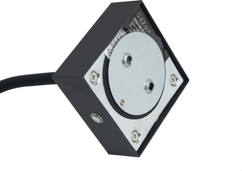 Lampada da parete moderna nera con LED dimmerabile ricaricabile - Harper