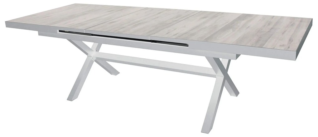 GRES - tavolo da giardino allungabile in alluminio e gres