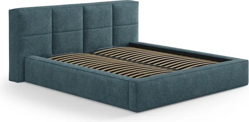 Testiera blu imbottita 229x100 cm Darren – Micadoni