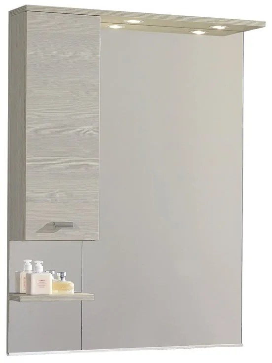 Specchio con illuminazione integrata bagno rettangolare Rimini L 81 x H 108 x P 18.5 cm