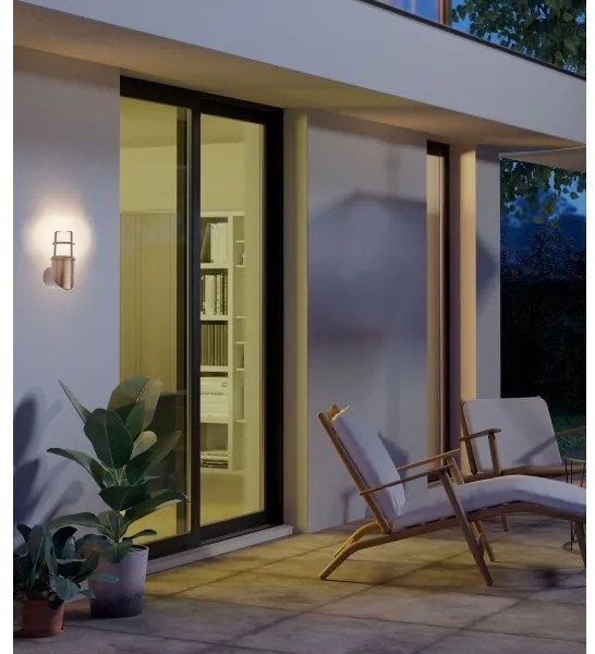 Redo 90197 - Applique da esterno TRITON 1xE27/28W/230V IP54 rame