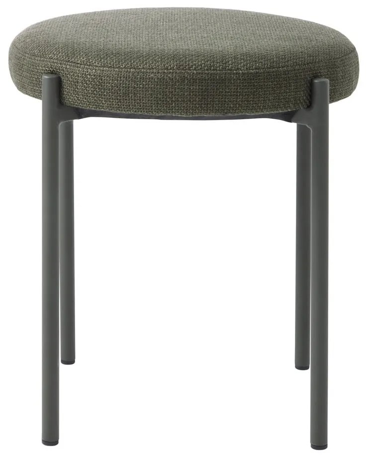 Sgabello color kaki in metallo impilabile Pelican – Unique Furniture