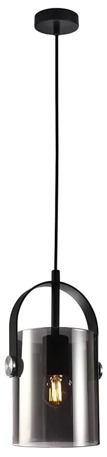 ITALUX PND-32453-1-BK+SG - Lampadario a sospensione con filo NANESMA 1xE27/40W/230V nero