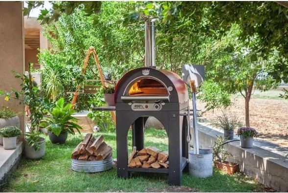 Forno A Gas Per Pizze GPL Metano Struttura In Acciaio 60x80 Cm Pulcinella Clementi