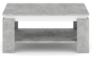 Tavolino da salotto LUNO grigio cemento/antracite