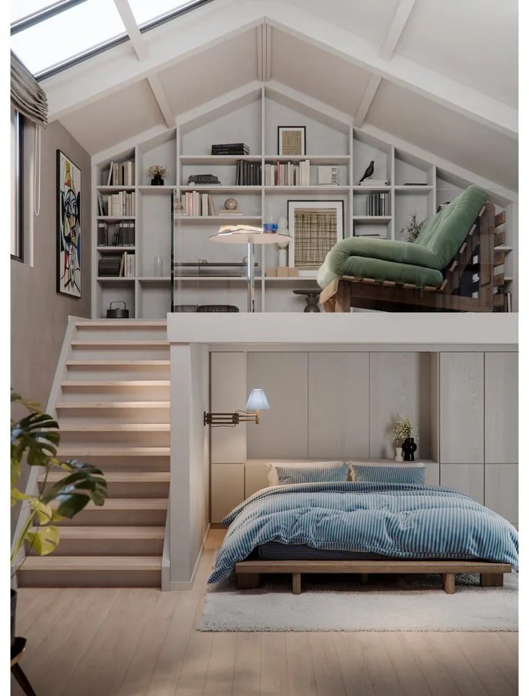 Divano letto grigio 160 cm Roots - Karup Design