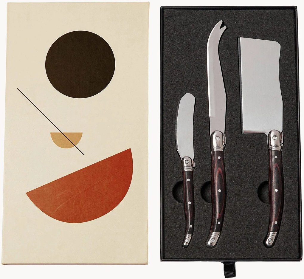 Set di 3 coltelli da formaggio Gigaro