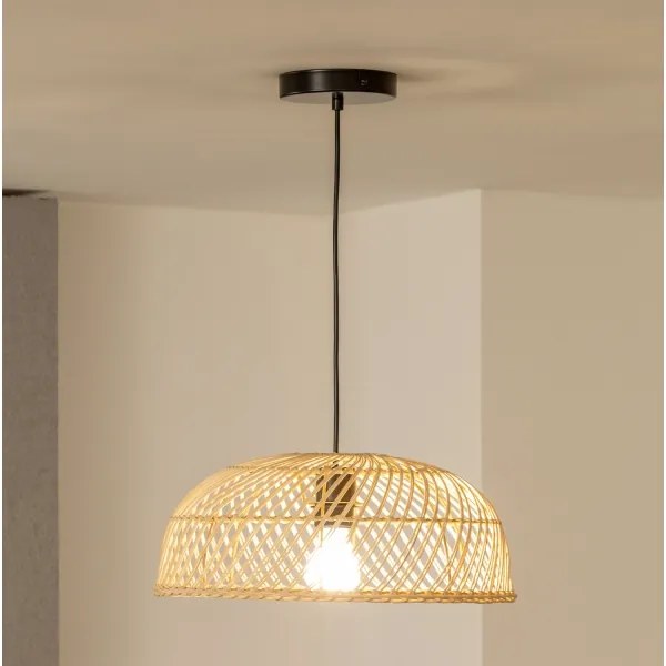 Brilagi - Lampadario LED a cavo CERIA BOHO 1xE27/40W/230V Ø 40 cm in rattan