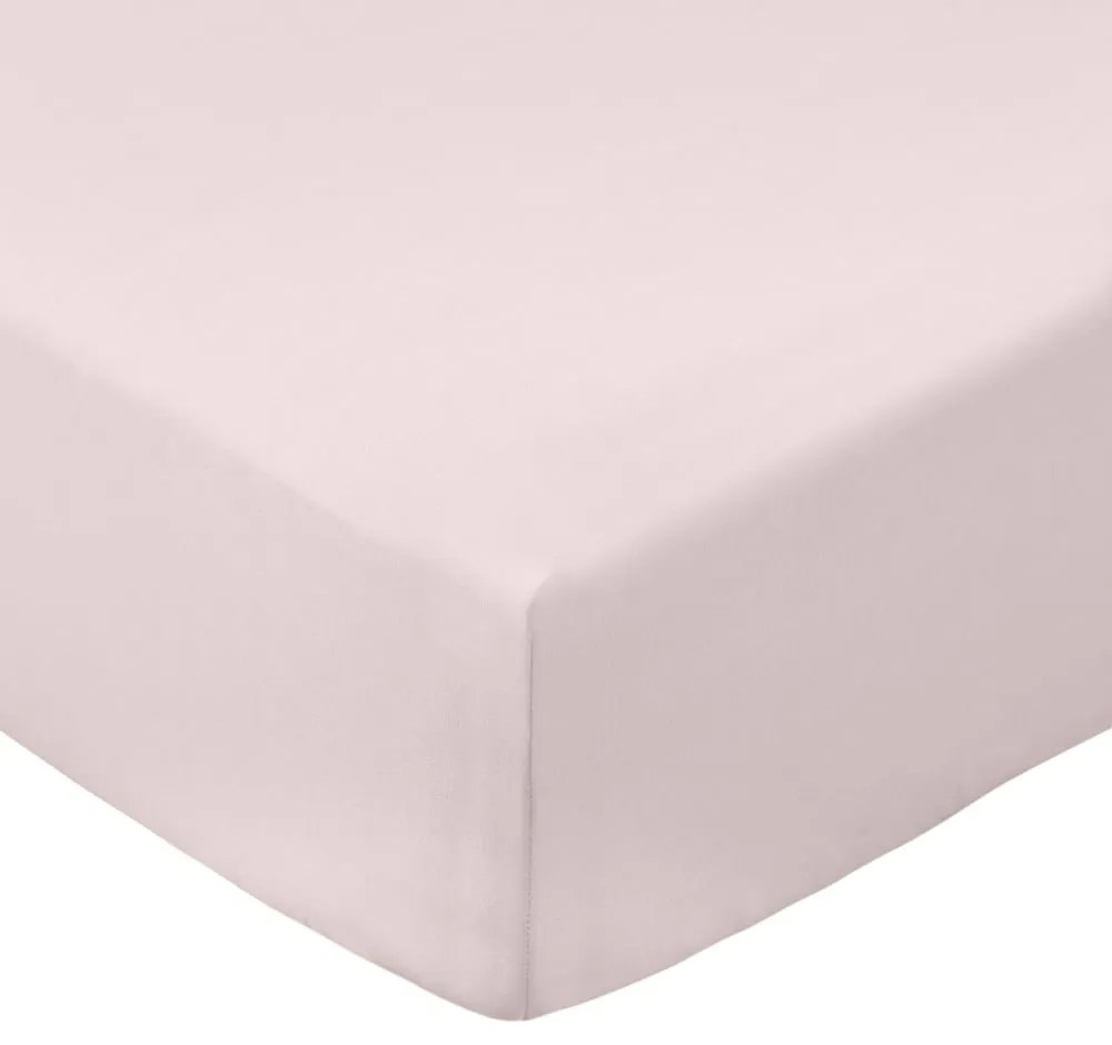 Lenzuolo con angoli rosa in percalle di cotone 90x190 cm Cotton Percale – Bianca