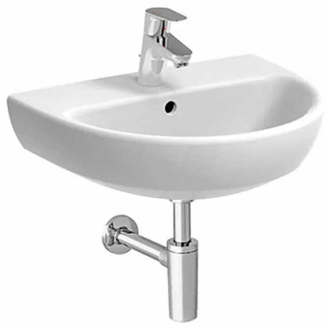 Lavabo sospeso Geberit 60 cm in ceramica bianco Selnova