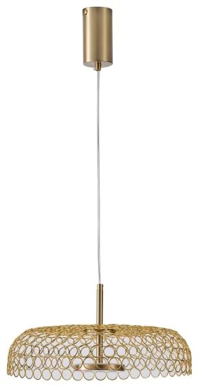 Lampadario LED a sospensione con filo LED/10W/230V 3000K oro diametro 35 cm