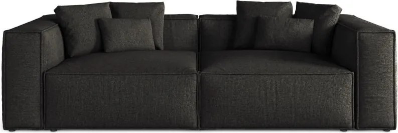 Divano Aveiro 4 posti in chenille - 118x86x236