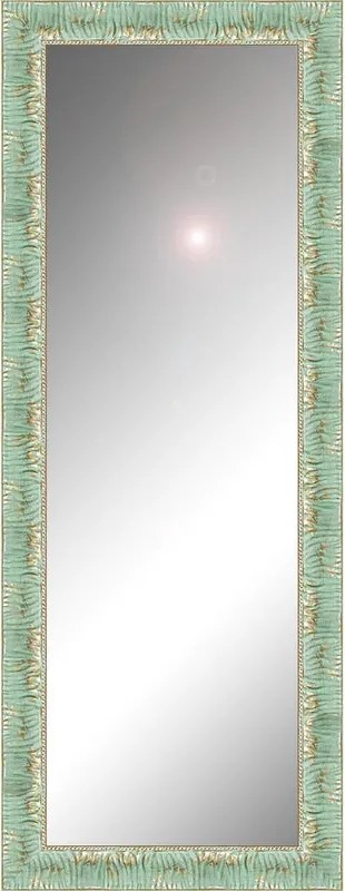 Specchio rettangolare in legno verde 125 x 40 cm