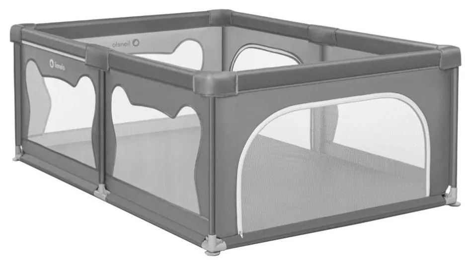 Lionelo - Box giochi WILLOW grigio