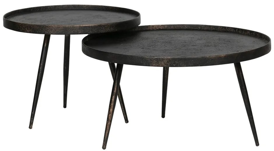 Tavolino da salotto rotondo nero ø 58 cm Bounds – WOOOD