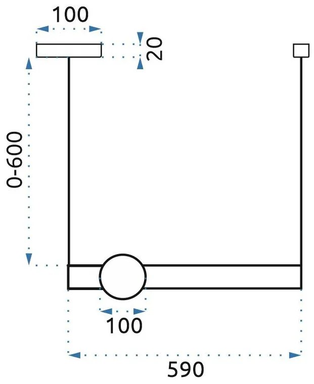 Lampada Da Soffitto Pensile LED Bianco Oro  APP478-CP