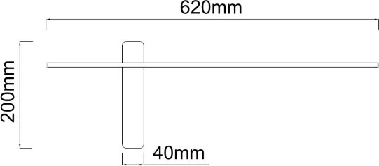 Open Design OR85082 - Applique da parete BENE LED/7W/230V 62 cm oro