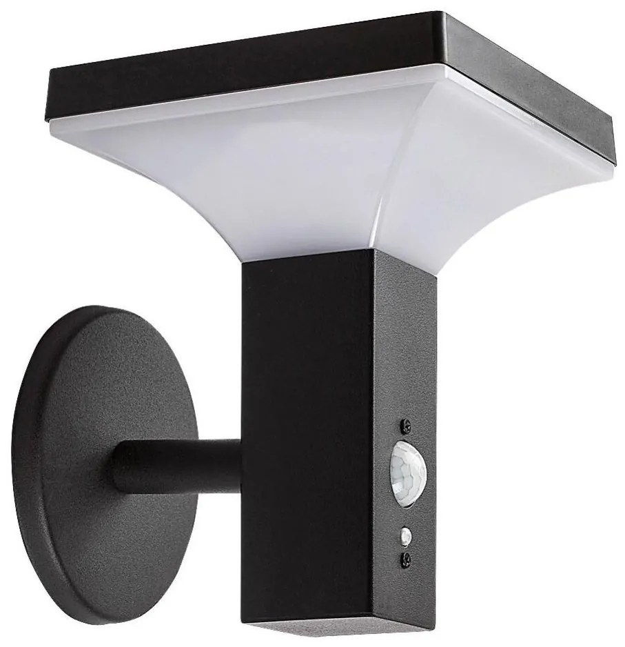 Rabalux 77044 - Lampada solare da parete GELEEN LED/4W/230V IP44 nero