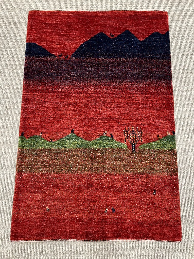 Loribaft Tappeto persiano 80x120 Rosso (Iran) Annodato A Mano