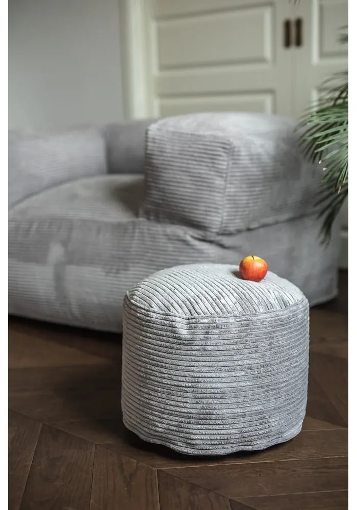 Puof a sacco verde con rivestimento in velluto a coste Mini – SLOWDOWN