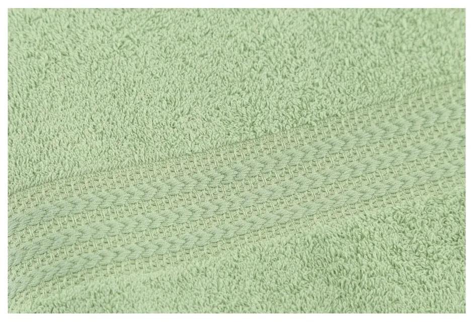 Asciugamano verde in puro cotone, 30 x 50 cm - Foutastic