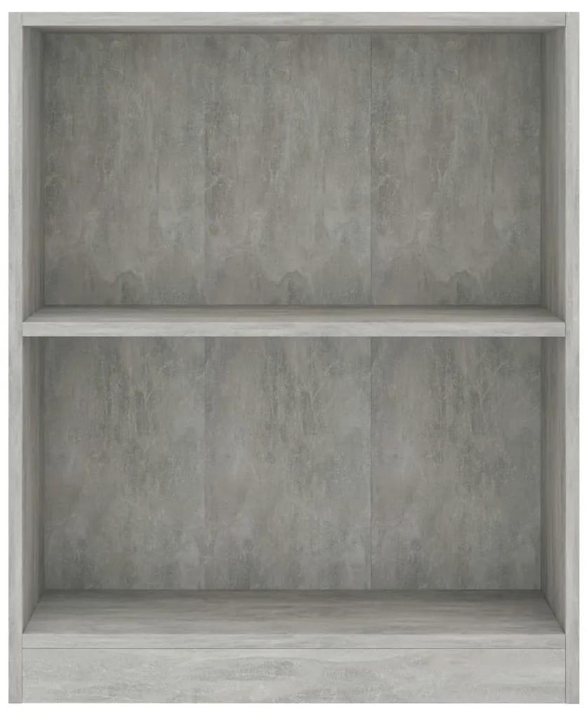 Libreria grigio cemento 60x24x74,5 cm in legno multistrato