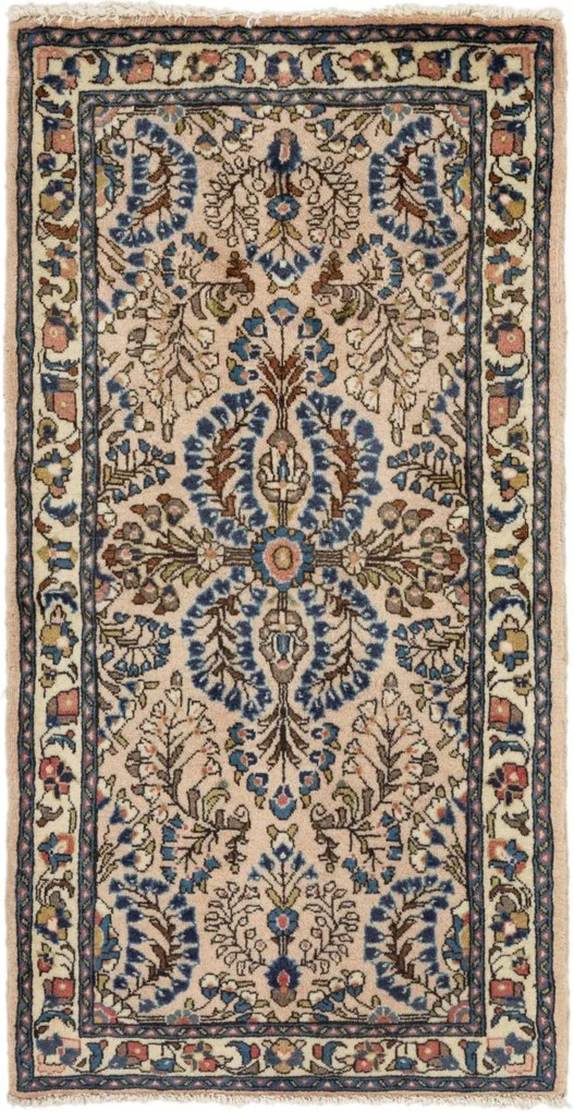 Sarouk Tappeto persiano 70x130 (Iran) Annodato A Mano