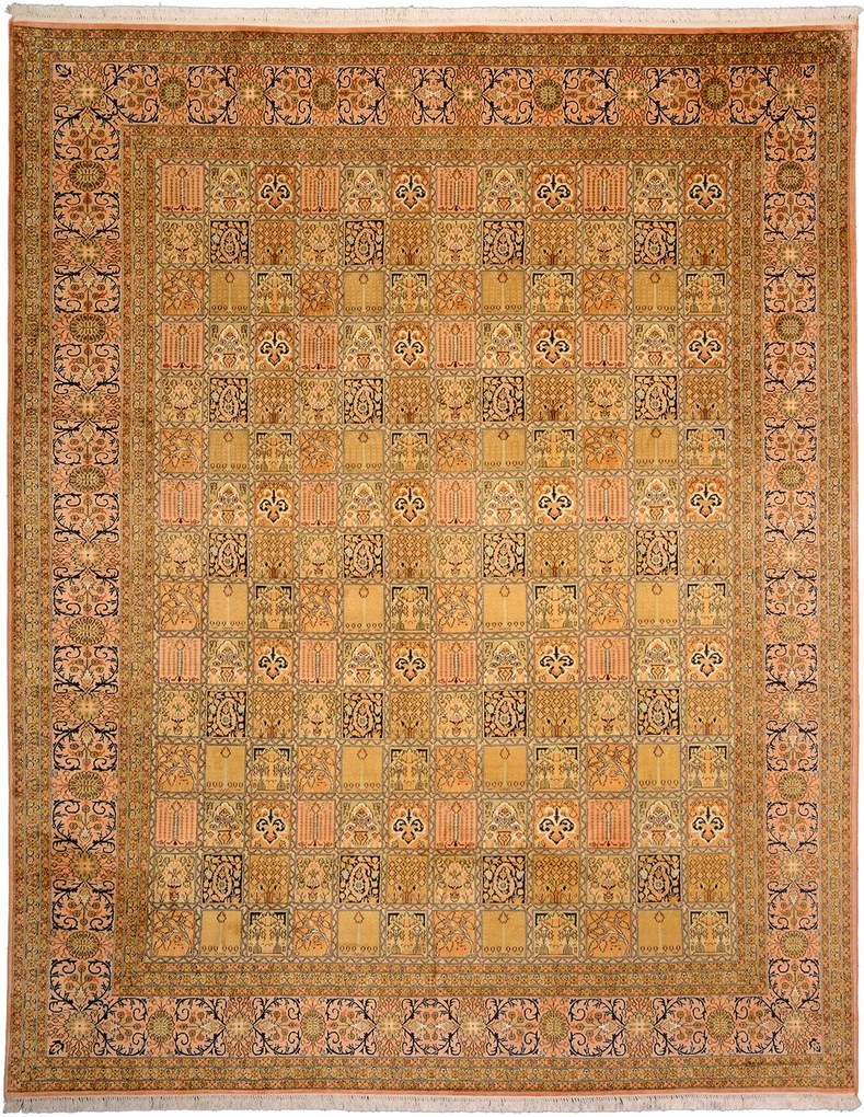 Cashmere Silk Tappeto orientale 310x250 Beige (Indian) Annodato A Mano