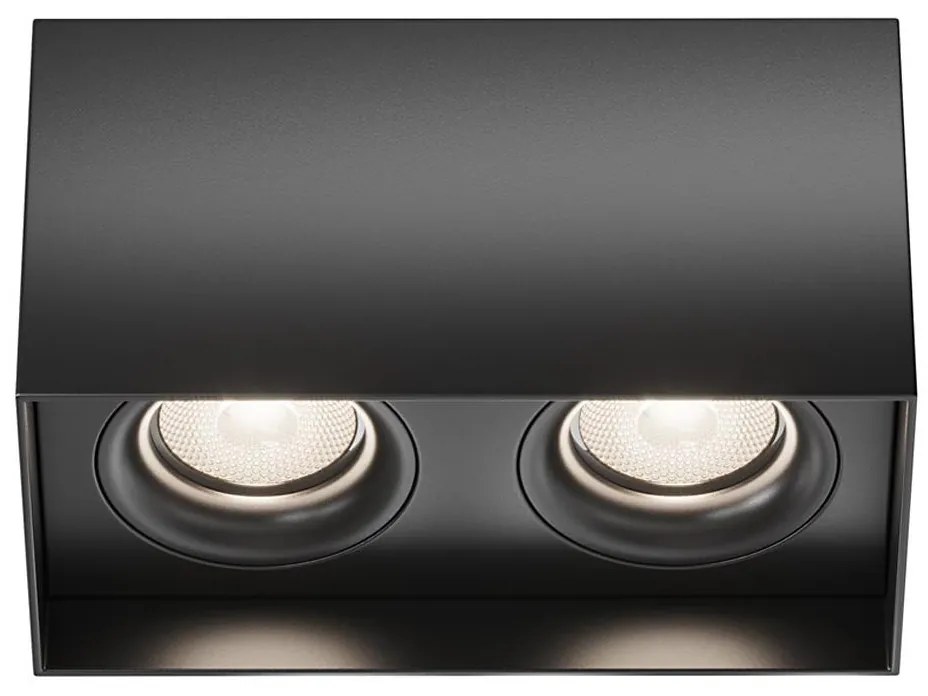 Maytoni C015CL-02B - Faretto SLIM 2xGU10/50W/230V nero