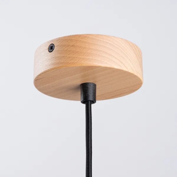 Sollux SL.1320 - Lampadario a sospensione con filo JAGA 1xE27/15W/230V diametro 30 cm nero