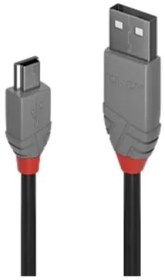 0,2M USB 2.0 KABEL A/MINI-B, ANTHRA