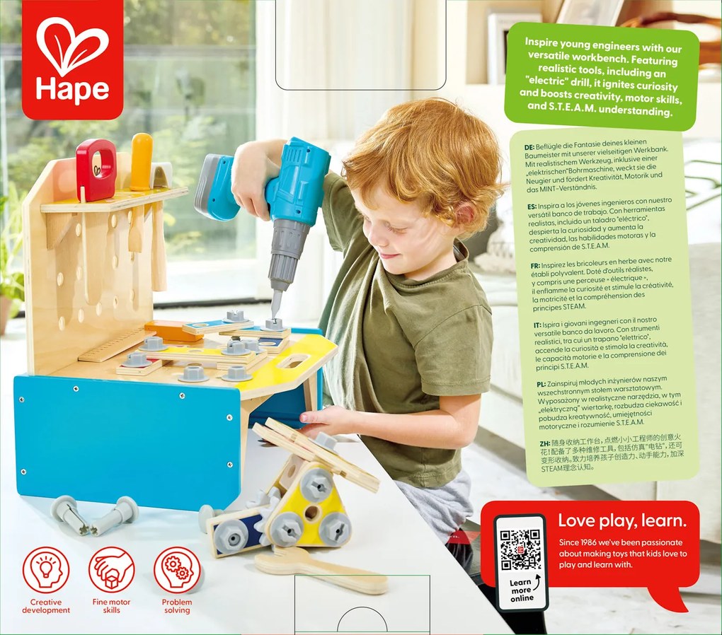 Banco da lavoro in legno - Piccolo ingegnere