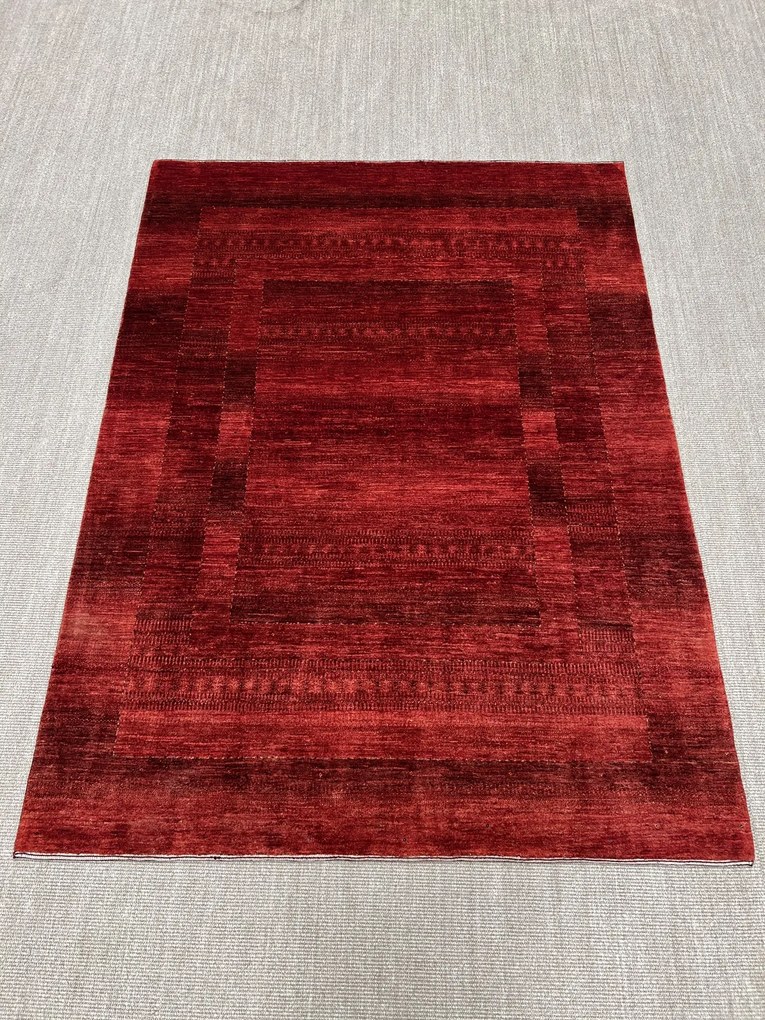 Loribaft Tappeto 180 x 240 Rosso (Iran) Annodato A Mano