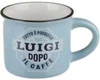 Tazzina caffè con nome Luigi in gres porcellanato