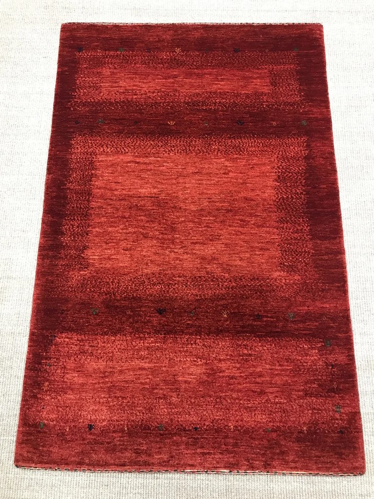 Loribaft Tappeto 100x150 Rosso (Iran) Annodato A Mano
