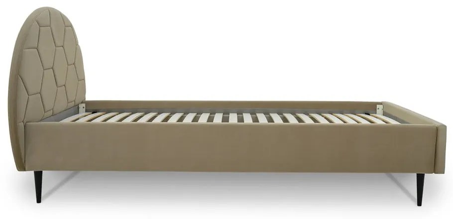 Letto per bambini beige con contenitore 120x200 cm Mercury - Scandic