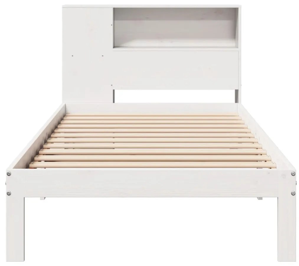 Letto con libreria senza materasso 75x190 cm in legno pino