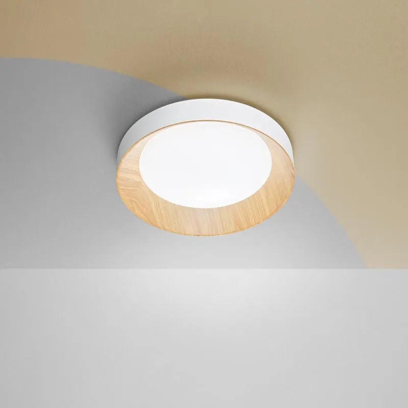 Plafoniera LED I-ARKA-PL40-BCO Ø 40 cm bianco IP20 cct da bianco caldo a bianco freddo con regolazione di temperatura, 3300 lumen LUCE AMBIENTE DESIGN