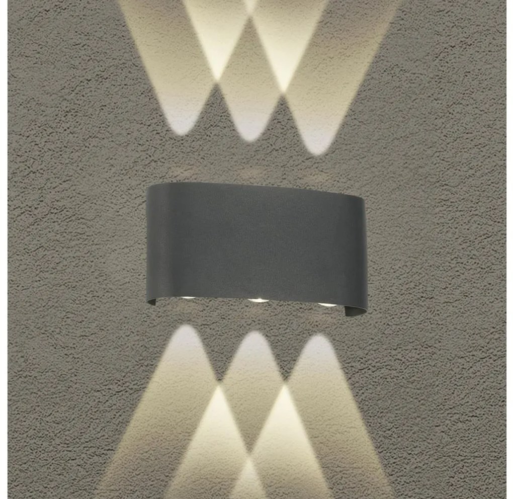 Brilagi - Applique da esterno a LED FLAREBOX 6W 230V antracite IP65