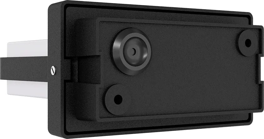 Applique LED 12W Rettangolare per esterni a Luce Diffusa IP54 Nera Colore Bianco Naturale 4.000K