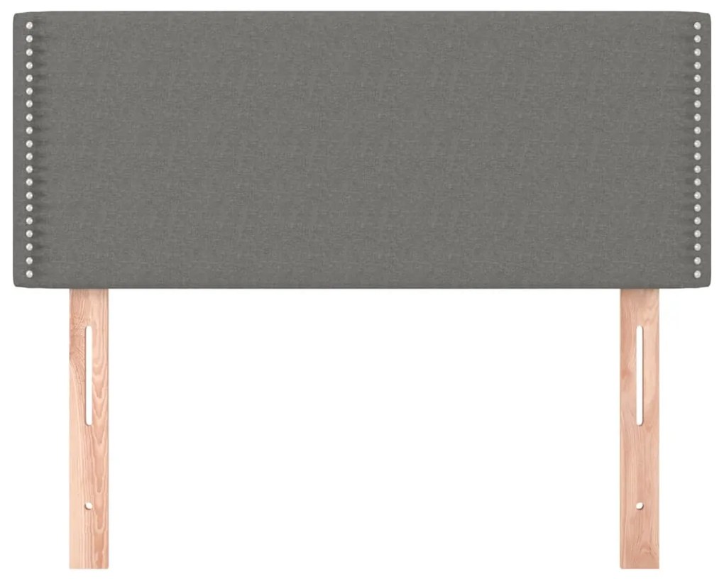 Testiera grigio scuro 80x5x78/88 cm in tessuto