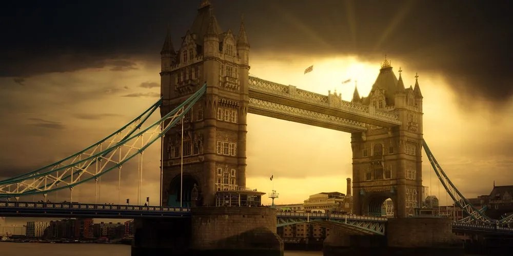 Quadro su tela – Tramonto su Tower Bridge