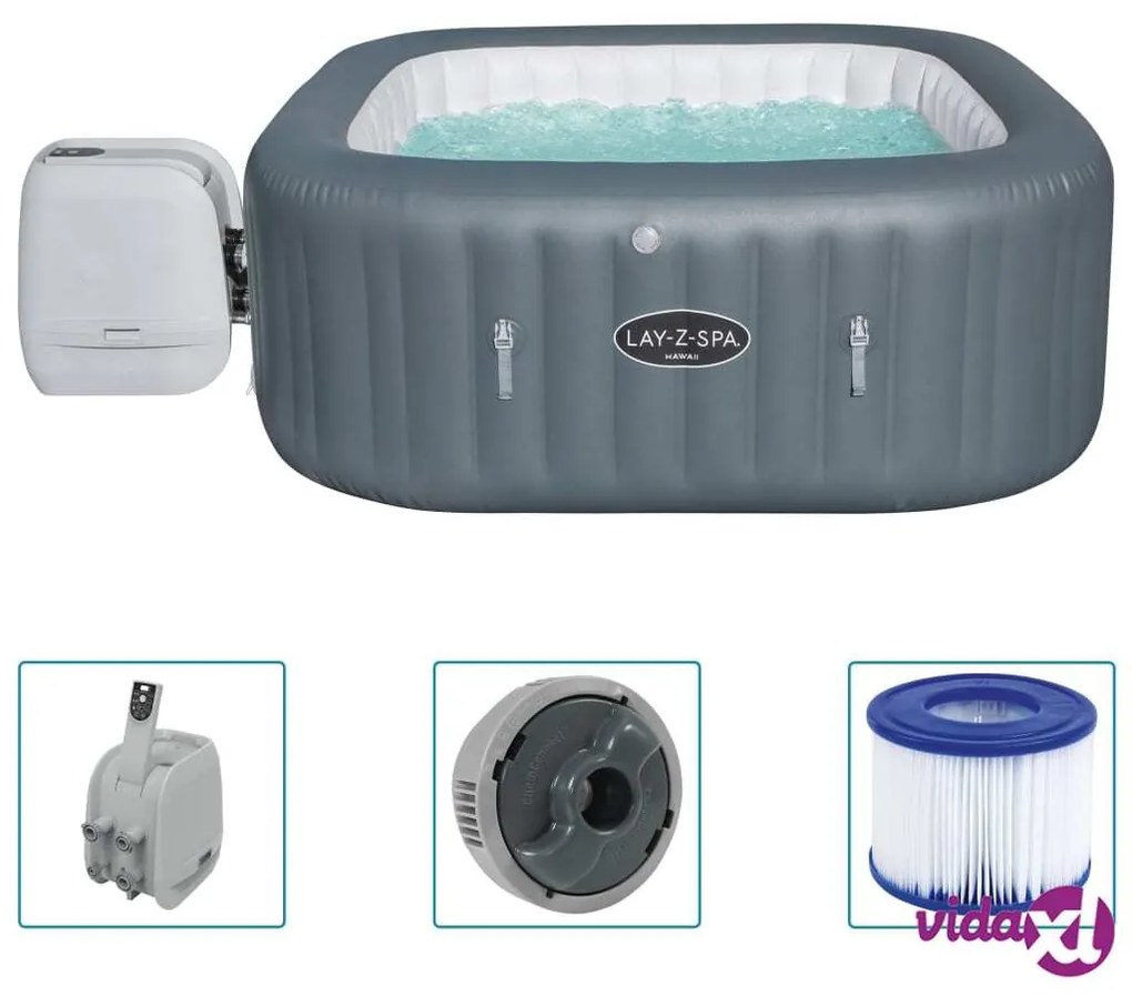 Bestway Bes tway Lay-Z-Spa Vasca Idromassaggio Gonfiabile Hawaii HydroJet Pro