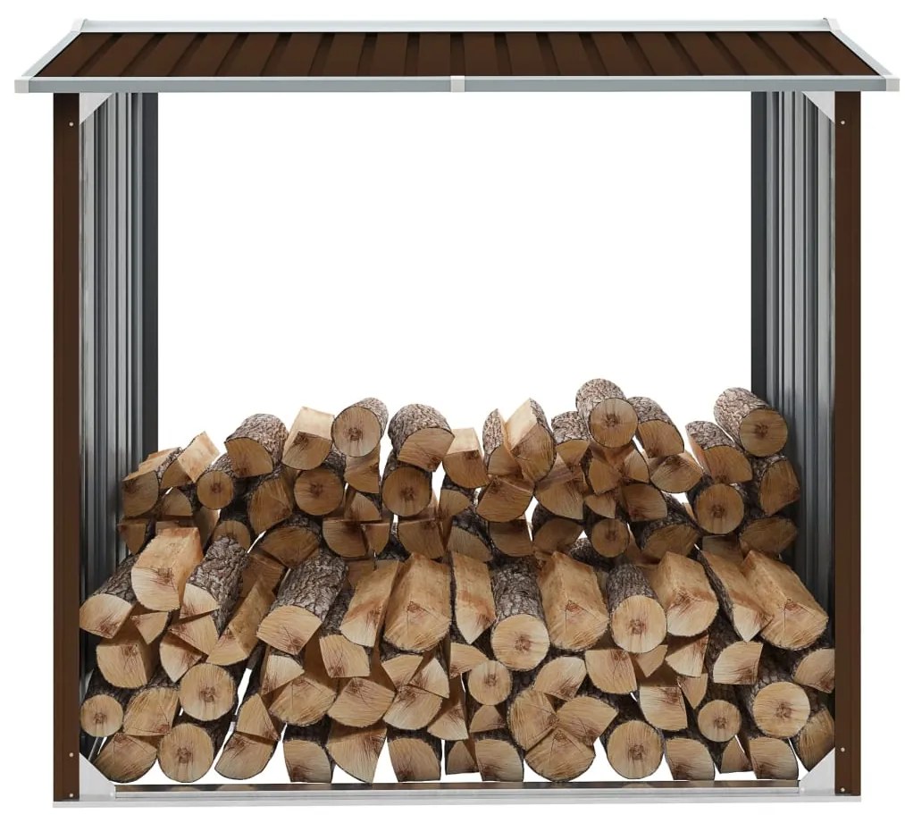 Capannone İn Acciaio Zincato 172x91x154 Cm Marrone /