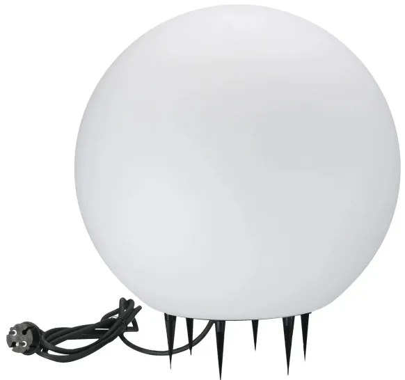 Lampada da esterno ARGENTO 1xE27/15W/230V diametro 50 cm IP65 bianco