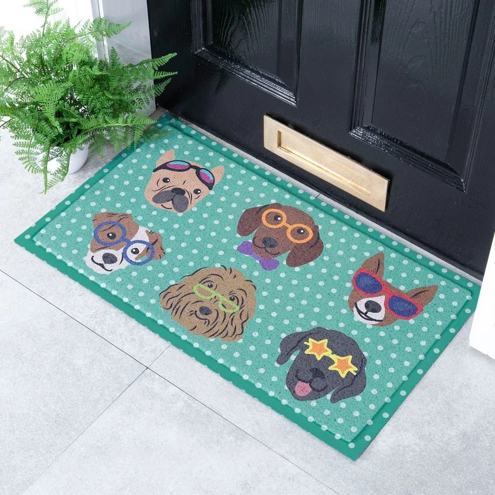 Zerbino 40x70 cm Dogs on Polka Dots – Artsy Doormats