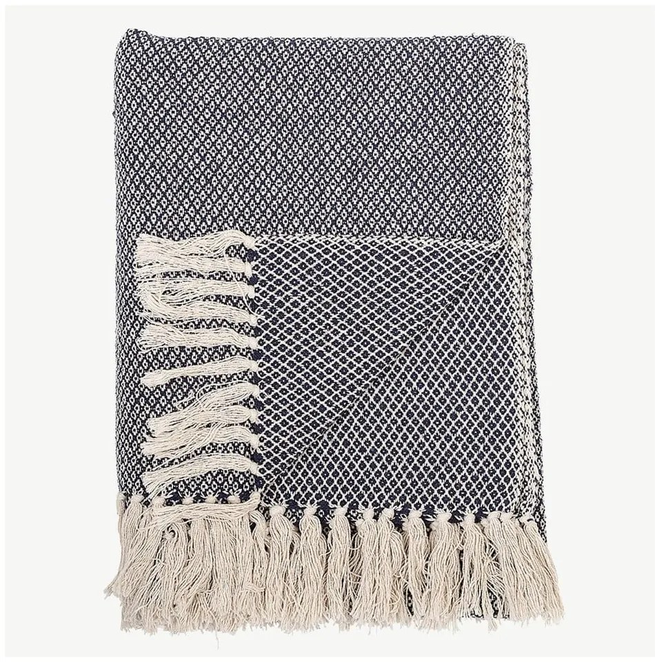 Coperta blu , 130 x 160 cm Throw - Bloomingville