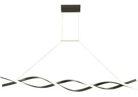 Lampadario LED a sospensione con filo TWIST LED/37W/230V 4000K 120 cm nero