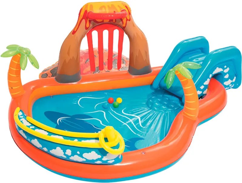 Piscina Gonfiabile per Bambini Bestway Lava Lagoon 265x265x104 cm